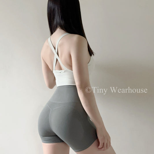 固定罩杯交叉美背Bra Top(3色)